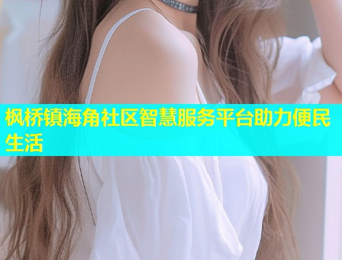 枫桥镇海角社区智慧服务平台助力便民生活